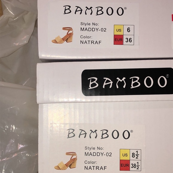 Bamboo Maddy Natural Heels - Picture 10 of 10